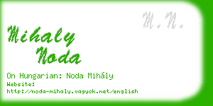 mihaly noda business card